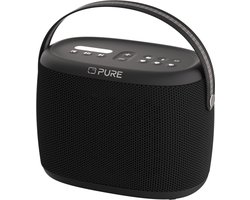 Pure Woodland waterdichte (IP67) buitenspeaker met Bluetooth en FM/DAB+ radio, Zwart