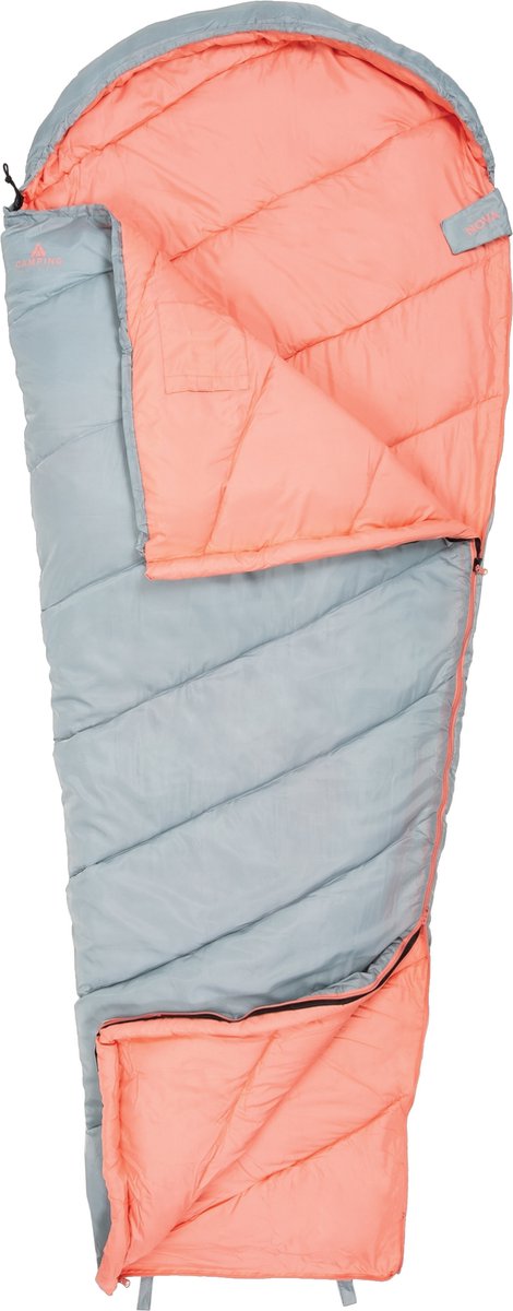 ACAMP NOVA Mummie Slaapzak 220 x 85 x 50 cm Grijs 1200 Gram PFC-Vrij