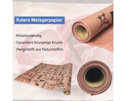 Kalera Butcher Paper BBQ Kraftpapier American Style - 10 meter x 60 cm - Gasgrill en houtskoolgrill - Kraftpapier voor levensmiddelen - Grillpapier - Pakpapier