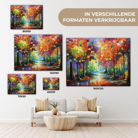 Tableau sur toile - Art coloré 80x60 - Accessoires de décoration de chambre - Toile murale - Tableaux modernes salon - Décoration murale chambre - Décoration murale cuisine - Toile murale intérieur - Décoration maison - Accessoires de maison
