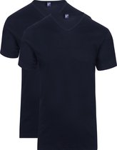 Alan Red - Vermont T-shirts V-Hals Navy (2Pack) - Heren - Maat L - Modern-fit