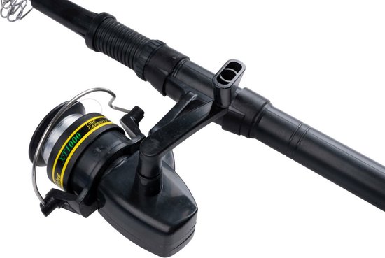 Fish Active Viskoffer - Vishengel met Molen, Aas, Dobbers, Vislood, Spinner en Vishaken - Telescopisch van Merkloos — afbeelding 2