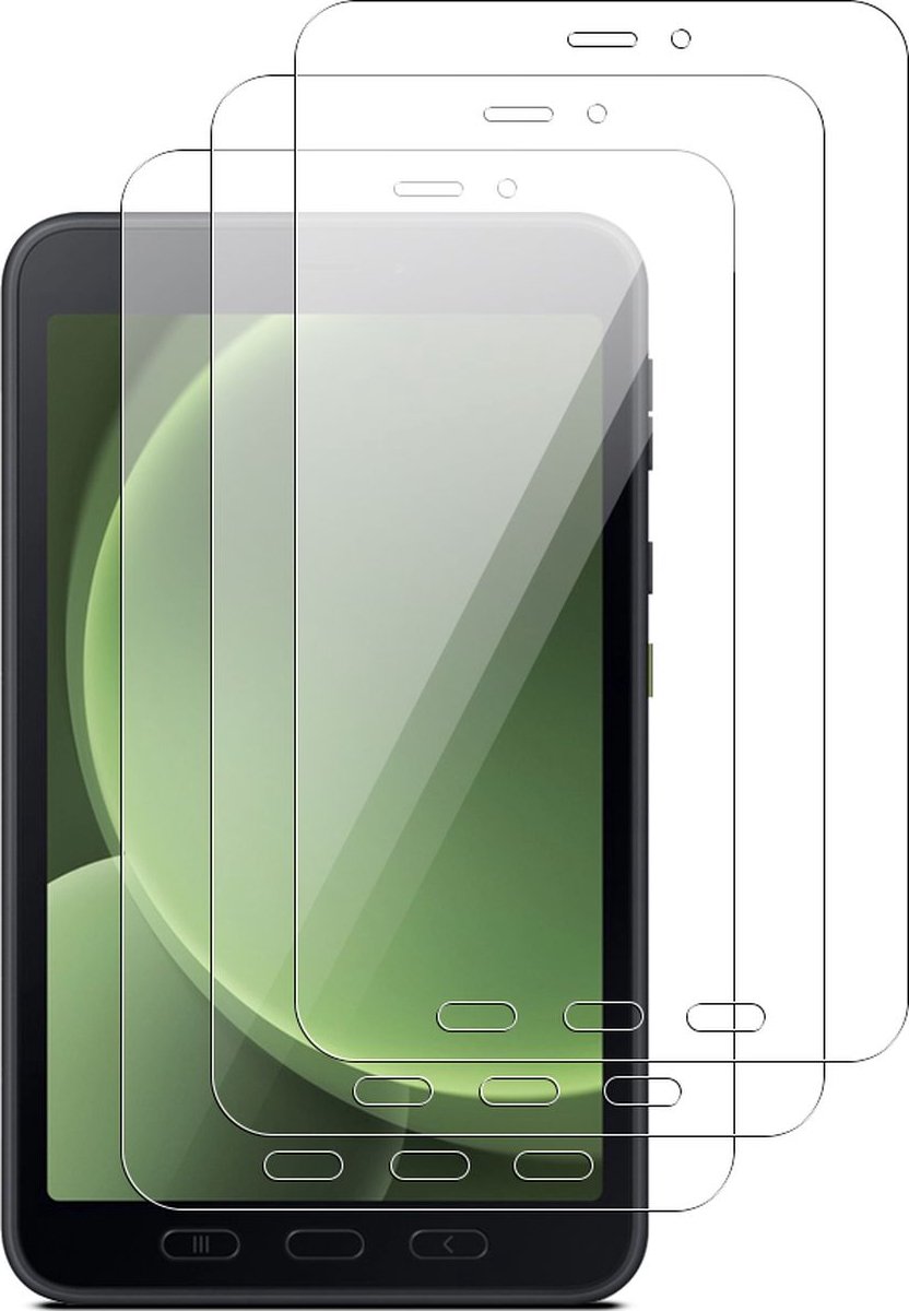 Mobigear Screenprotector geschikt voor Samsung Galaxy Tab Active5 | Mobigear Screenprotector Folie - Case Friendly (3-Pack)