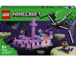 foto van LEGO Minecraft® De Enderdraak en het End-schip 21264