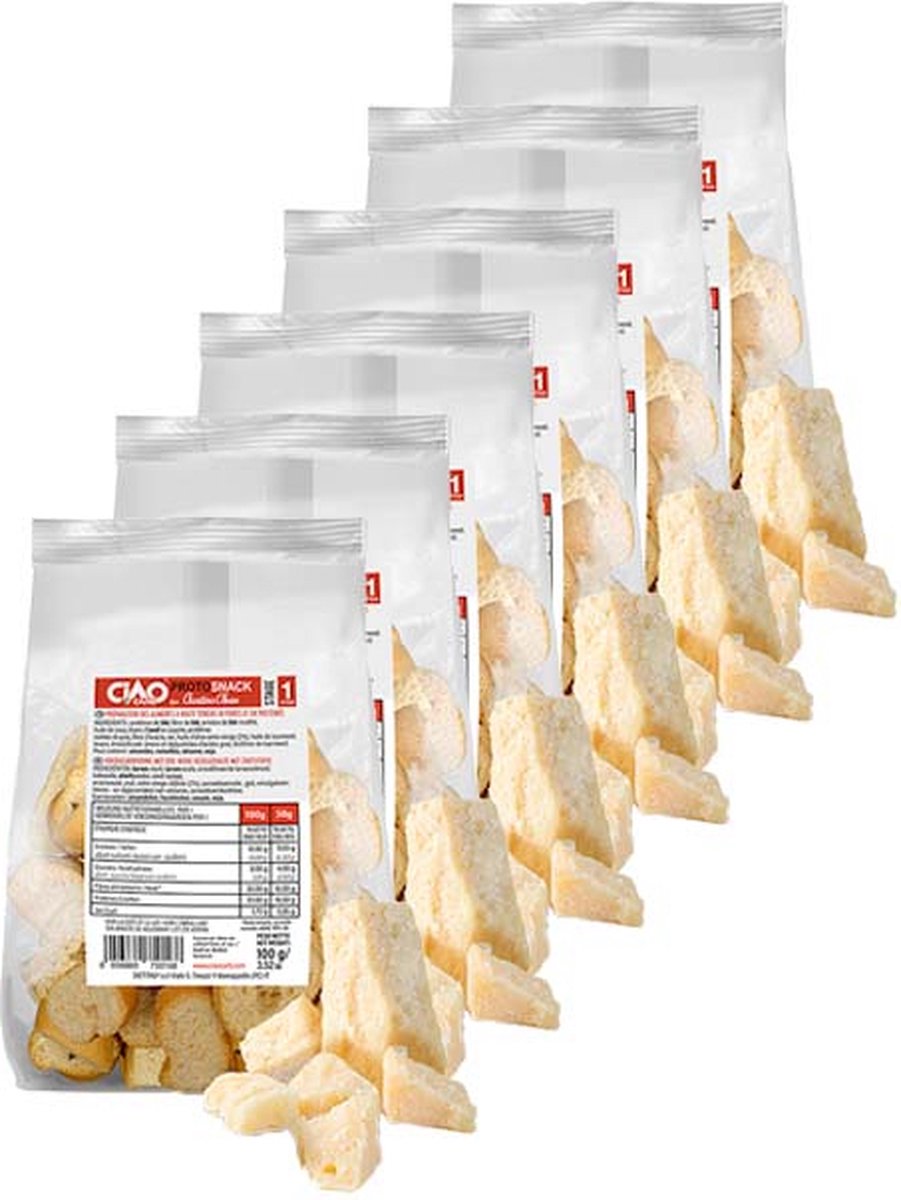 CiaoCarb | Crostini | Toastjes Kaas | 6 stuks | 6 x 100g