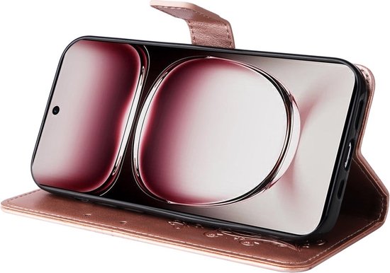 Coverup Butterfly Book Case - Convient pour la coque OPPO Reno12 Pro - Or Gold