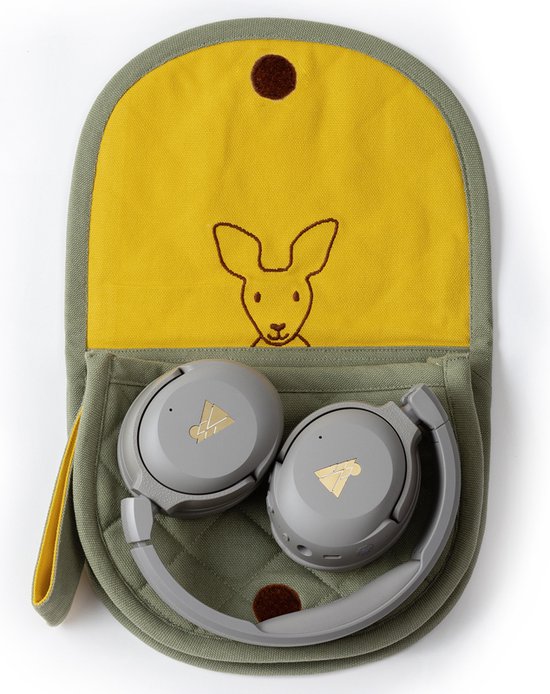 POGS The Kangaroo - Kinder koptelefoon hoes - Duurzaam - 100% biologisch katoen - Beschermhoes voor POGS koptelefoons - Koptelefoon case