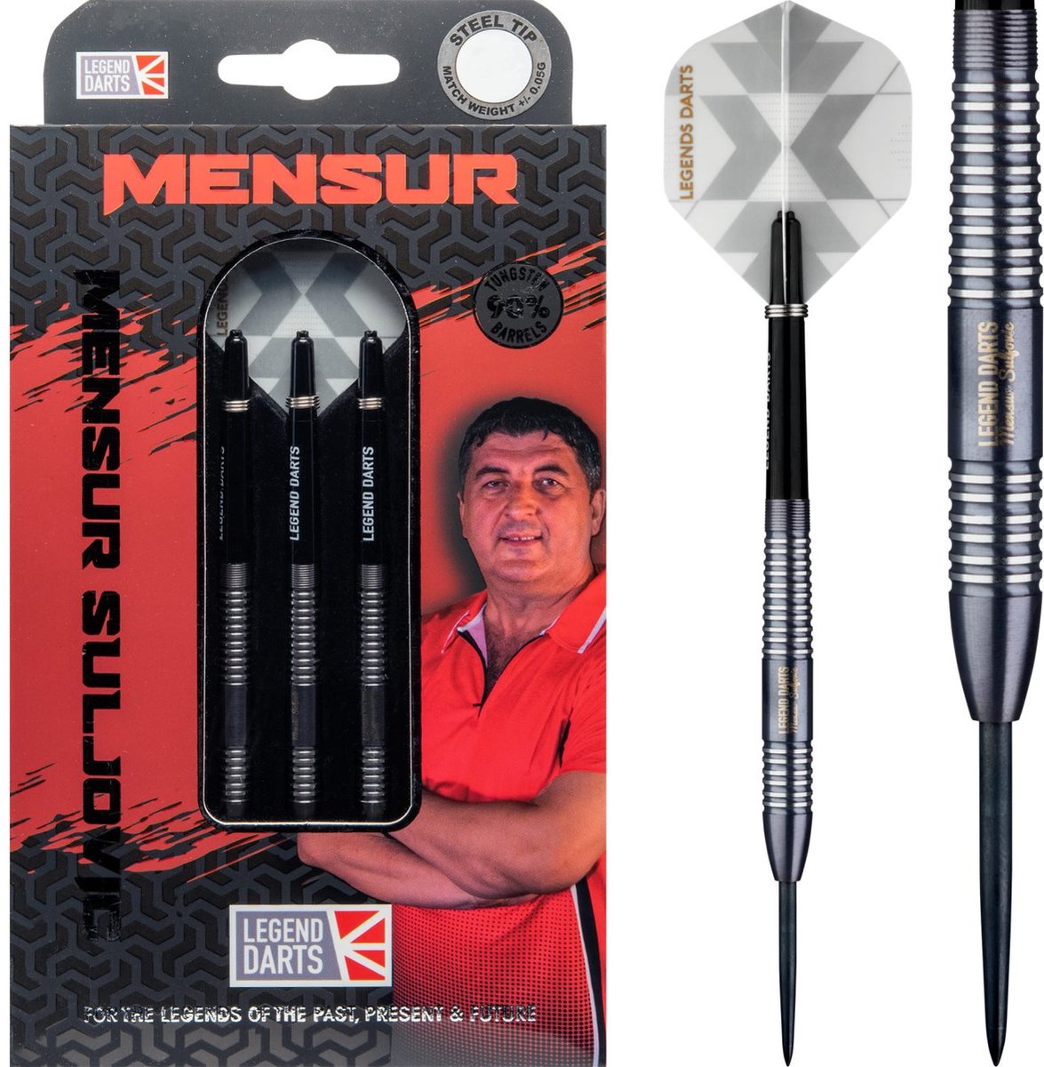 Mensur Suljovic 90% Black Darts - 21 gram