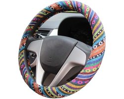 2016 Ethnic Style Coarse Flax Cloth Car Steering Wheel Cover - Anti-Slip and Sweat Absorption - Vehicle Wrap Cover - Mayco Bell