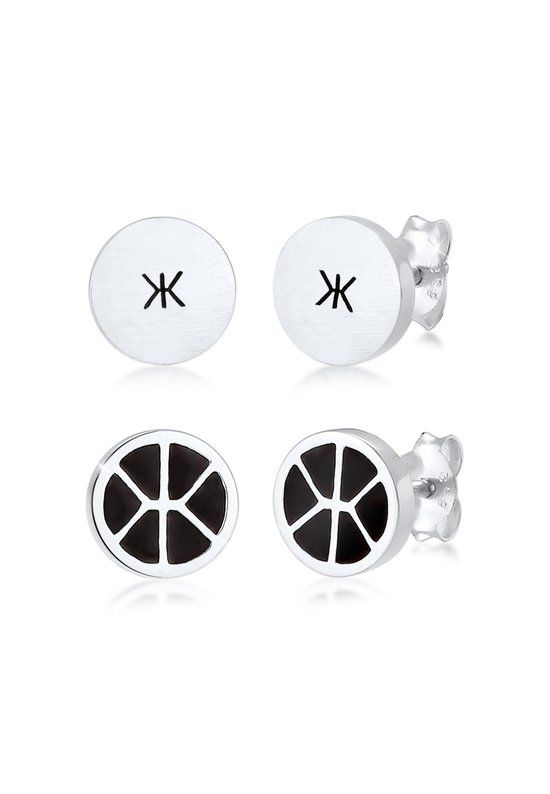 Boucles D'Oreilles Créoles Homme Kuzzoi Avec Perle Eau Douce - Argent 925, 13mm, Élégantes Et Confortables