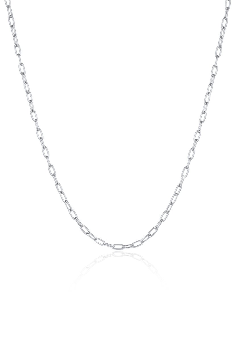 KUZZOI - Halsketting - Herren Gliederkette Oval Basic Fein 925 Silber - Heren
