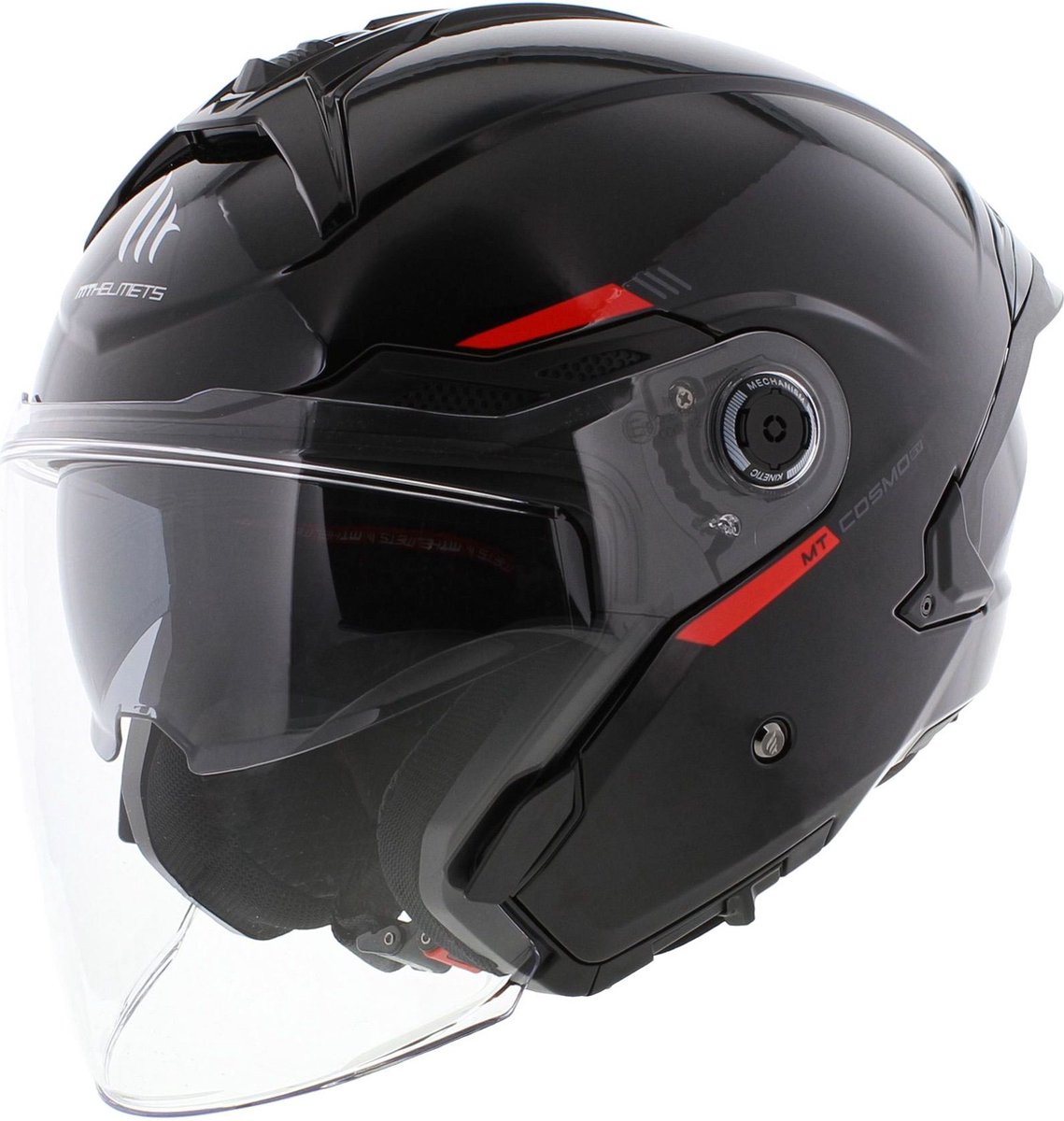 MT Jet Cosmo SV helm glans zwart - Maat L