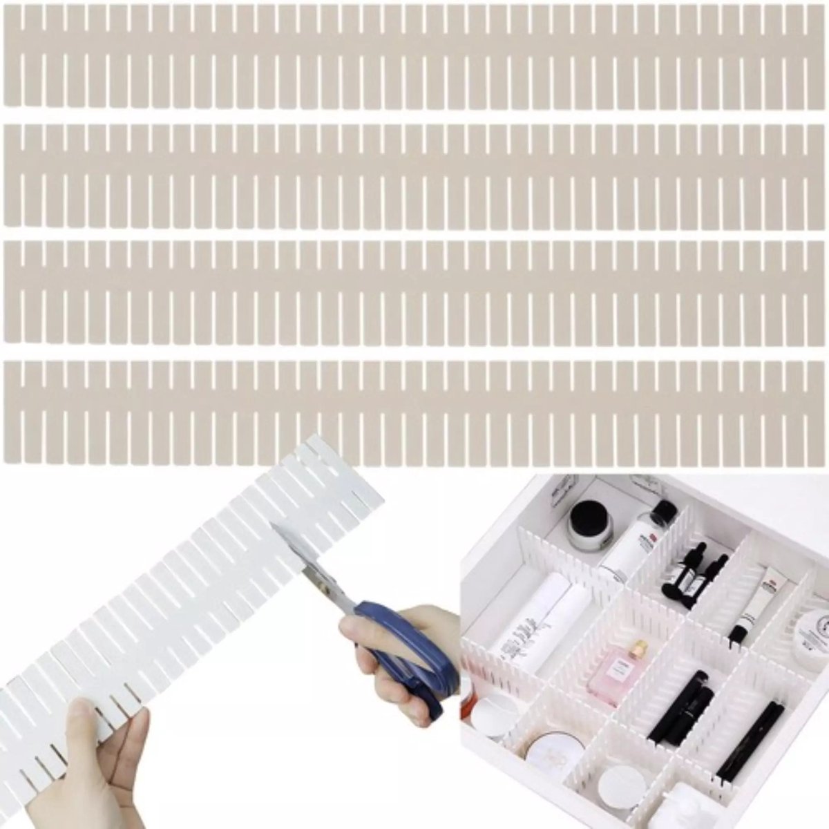 Ruhhy Lade-Organizer Separator Set - 4 Stuks - Maak Uw Lades Overzichtelijk en Georganiseerd