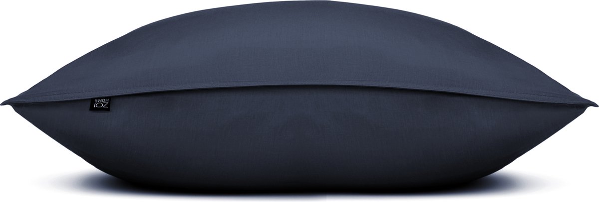 Zohome Satinado Kussensloop - Blauw - 60x70cm - Blauw