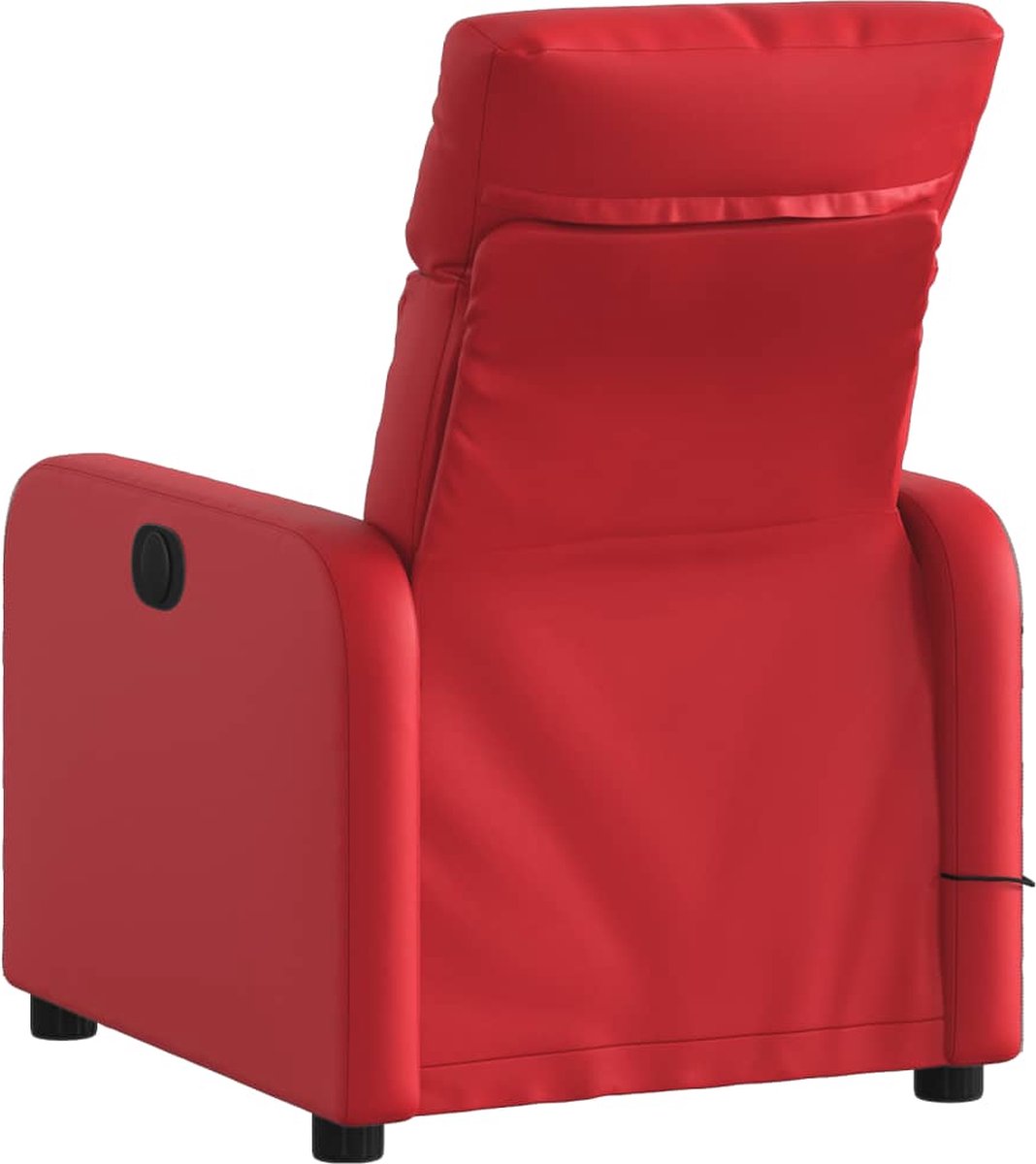 vidaXL Massagestoel - verstelbaar - kunstleer - rood
