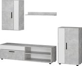 Vicco Berno Wandmeubel – Set van 4 Beton