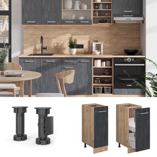 Vicco R-Line Hangkast – 45 cm in Artisanaal Eiken