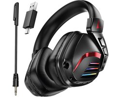 Draadloze Gaming Headset met Microfoon - Bluetooth + USB-C + USB-A - Geschikt voor PlayStation 5 Koptelefoon