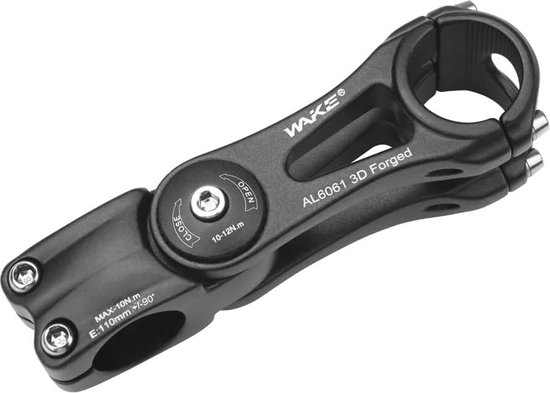 Potence BMX Descente Potence Guidon LITEONE 110mm - Réglable 0-90° - 31,8mm - Alliage Aluminium - VTT Route BMX Potence Guidon Vtt