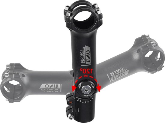 Potence De Vélo Réglable 0-60 Degrés, Potence Cintre Riser 31,8Mm