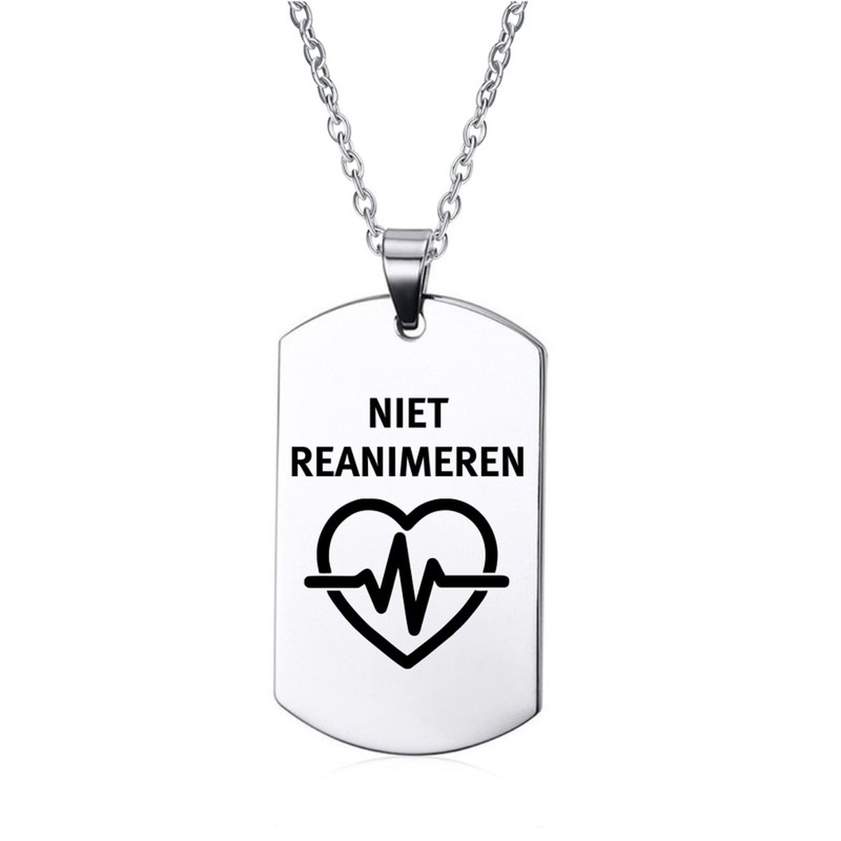 Ketting | Tag | RVS | Niet Reanimeren
