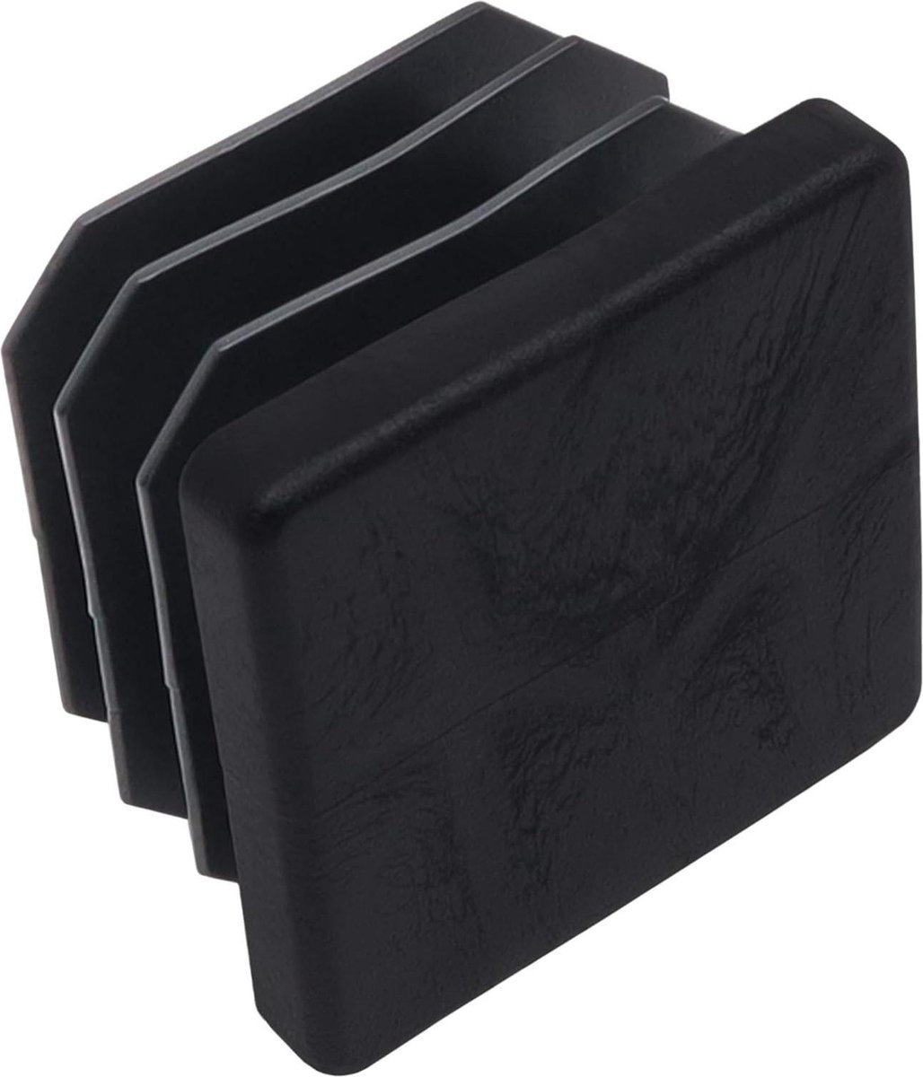 4 x lamellenstop zwart 40 x 40 mm - INS-R-BL-4040-4 - lamellenstoppen, meubel accessoires
