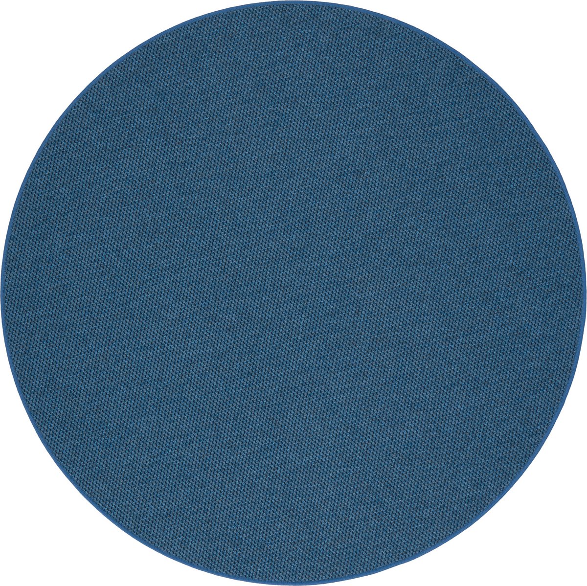 Snapstyle Vloerkleed Bentzon Natuur Platweave Rond Blauw
