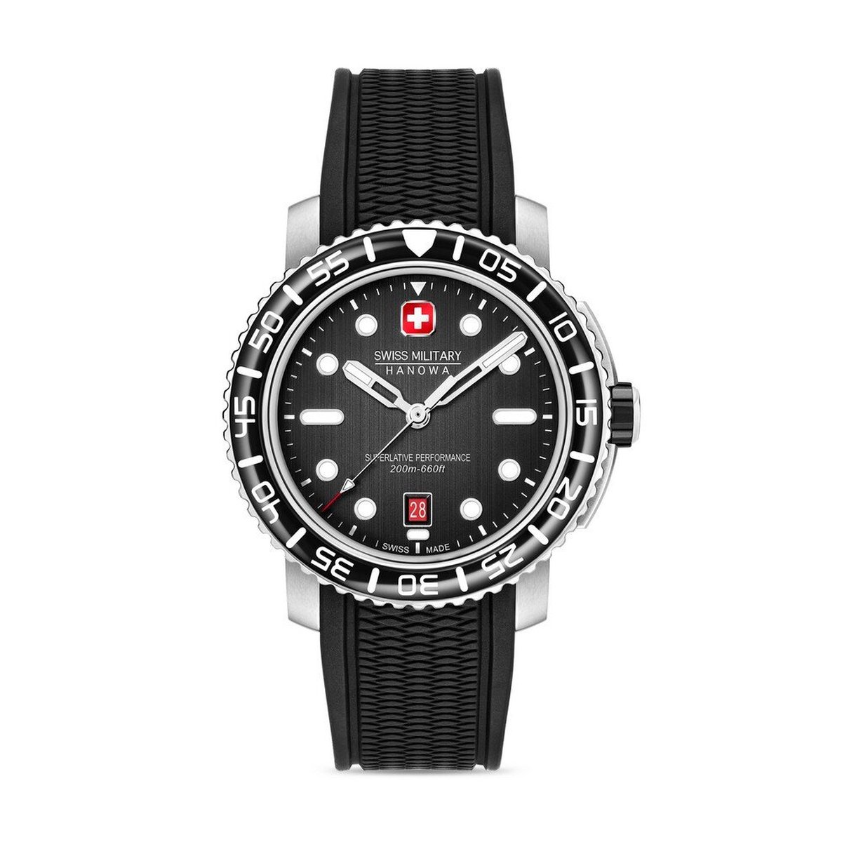 Swiss Military Hanowa - SMWGN0001701 - Polshorloge - Heren - Kwarts - Black Marlin