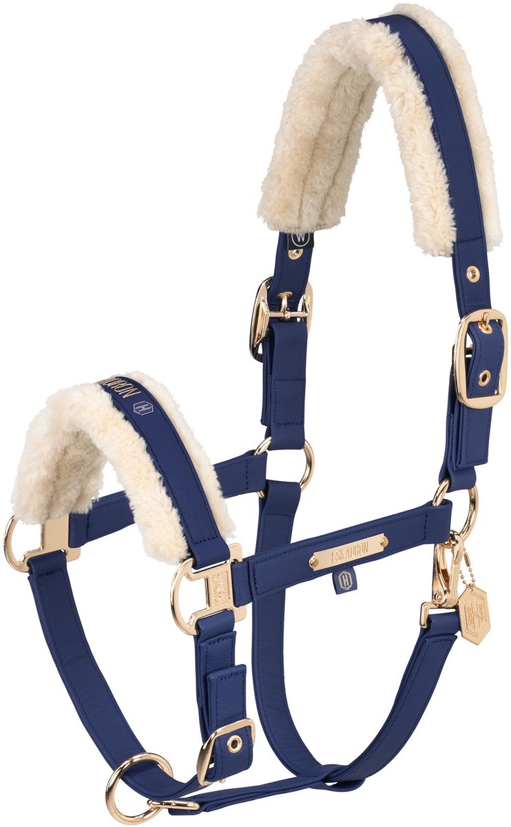 ESKADRON HALSTER FAUX LEATHER FF HERITAGE Donkerblauw