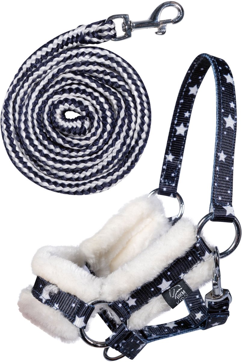 HKM halster & touw voor Hobby Horse, set voor kinderen, accessoires voor stokpaard, roze