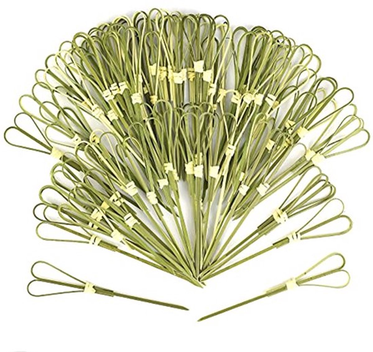 Bamboe Cocktailstokjes - 100 Stuks - 4,7 Inch - Milieuvriendelijk en Decoratief