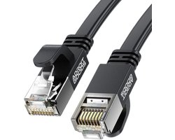 AdroitGoods Ultra-Slim Cat7 10Gbps Netwerkkabel - Cat7 Ethernet Kabel – 10Gbps – Platte Dubbel Afgeschermde Netwerkkabel - 3m