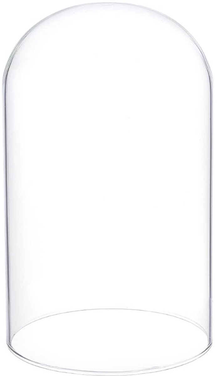 15.2x24.8cm Duidelijke Glazen Deksel - Cloche Dome Deksel voor Planten en Tafel Decor