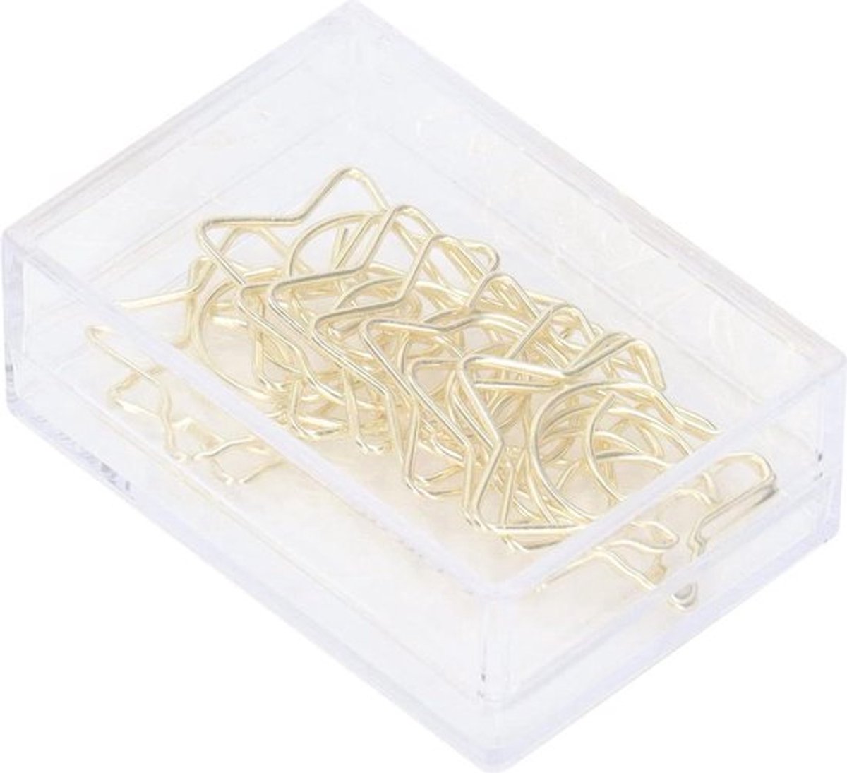 Ster Maan Kledingstandaard Vorm Gouden Paperclips voor Werk en Kantoor - School Bestandsclassificatie .