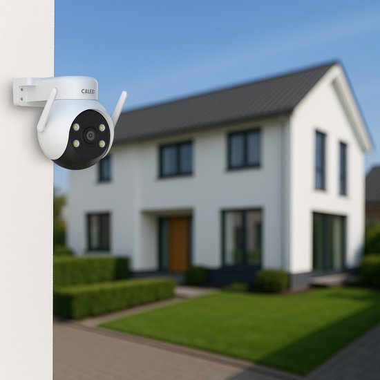 Calex Smart Security Beveiligingscamera - PTZ Buitencamera 2K met 355° Pan - Nachtzicht - 2-weg Audio & App-bediening - voor Buiten - 3-pack — afbeelding 3