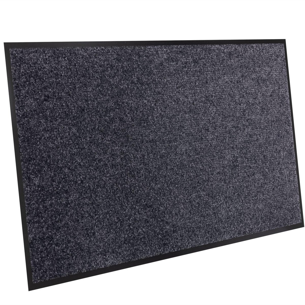 Unyqoos Blauwe deurmat met rubberen rand, antislip en wasbaar voor binnen en buiten Donker-blauw