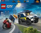 LEGO® City Police Transport de Prisonniers - Speelgoed de Police pour Enfants, Garçons et Filles À partir de 6 Ans - Kit de Construction avec Camion et Moteur - Figurines d'un Agent et 2 Criminels - Conseil Cadeau pour Anniversaires - 60479