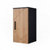 Vicco Meuble de salle de bain Irma, 30 x 59 cm, Anthracite/ Chêne