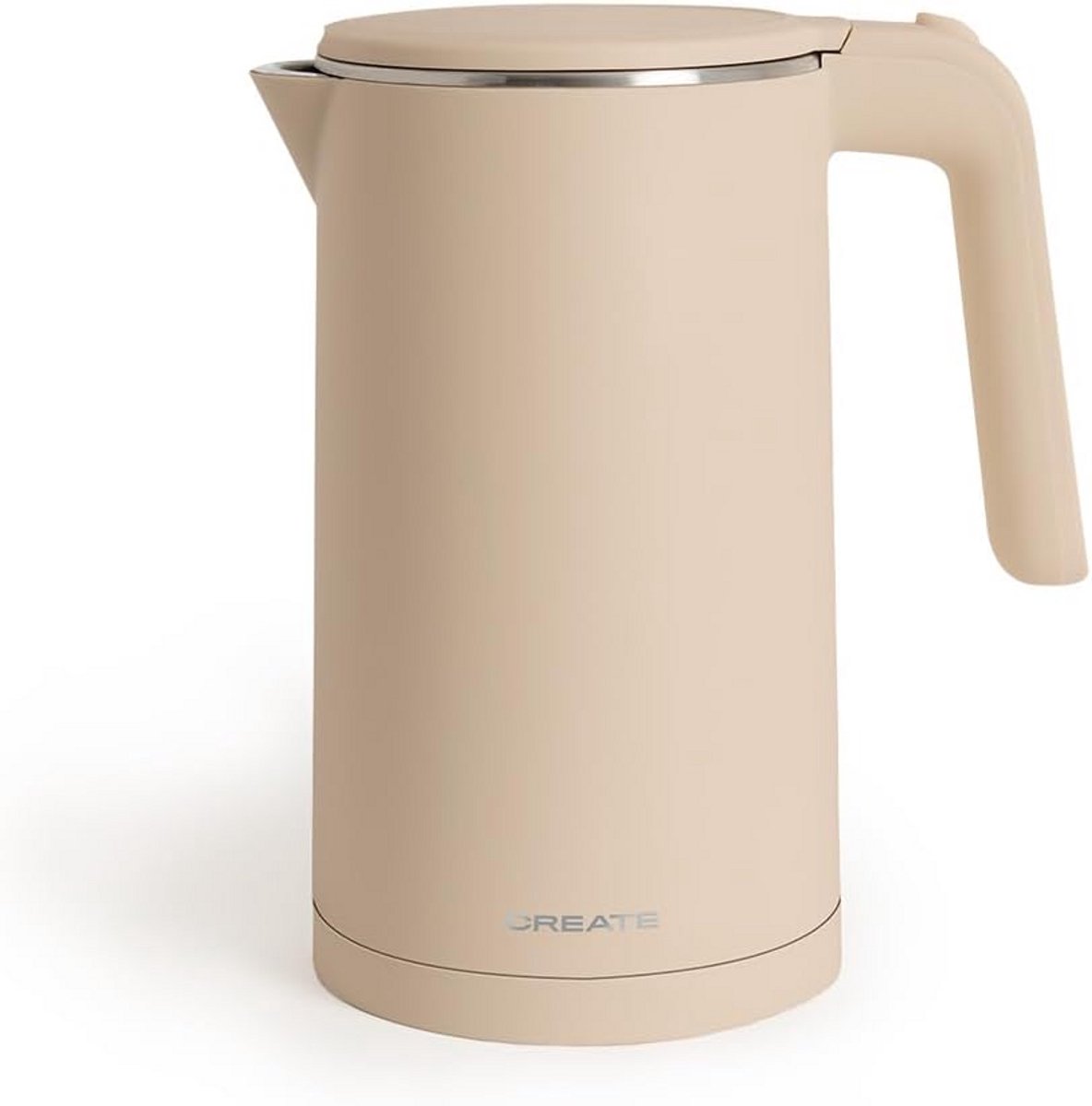 Elektrische Waterkoker 1L Zandkleur met Temperatuurregeling en Warmhoudfunctie