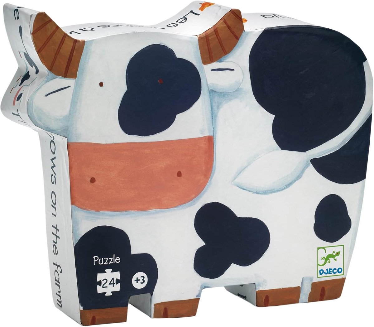 Boerderij Puzzel met Koeien - 24 Stukken voor Kinderen