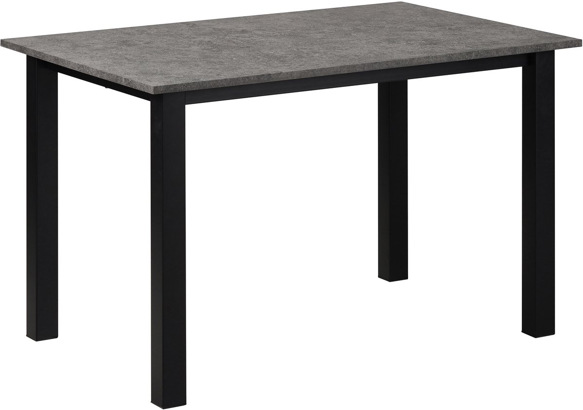 Notio Living Durham-Eettafel 120x80 cm, 6 plaatsen in beton uiterlijk Grijs