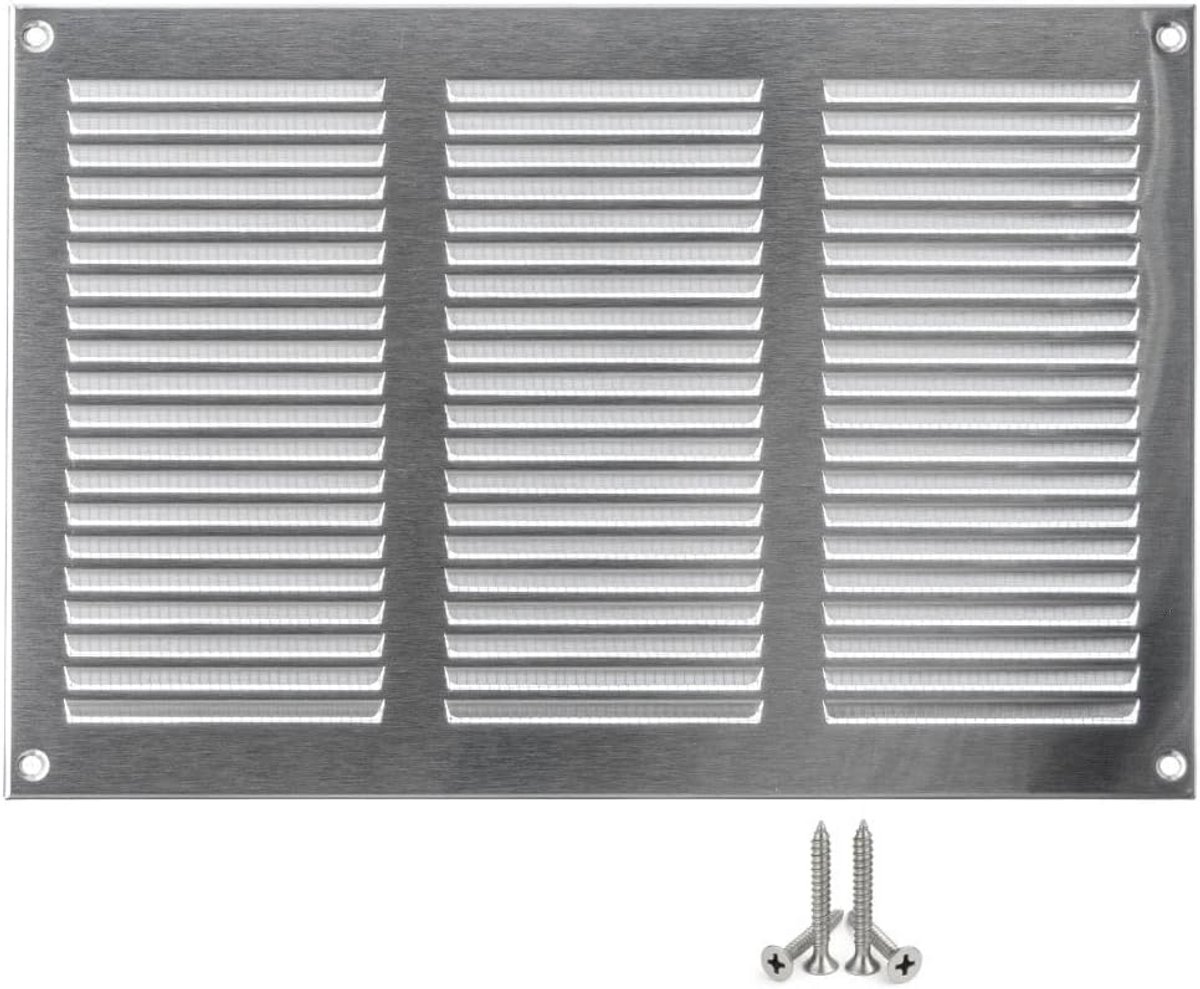 RVS Ventilatie Roostermast met Insectenwering 300x200 mm