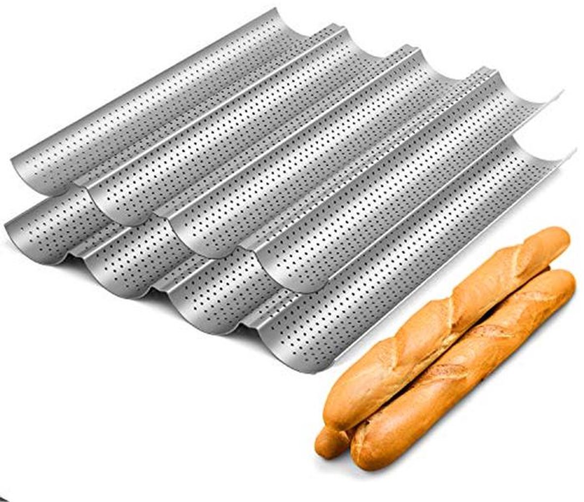 Geperforeerde Stokbrood Pan 2-Pack 15" x 13" voor Perfect Frans Brood Bakken