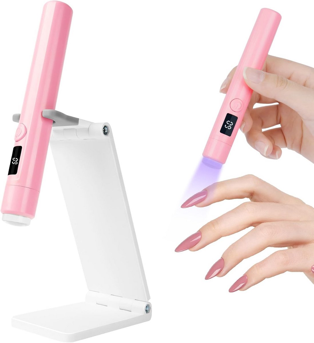 Draagbare UV Nagellamp voor Gelnagels met Timer