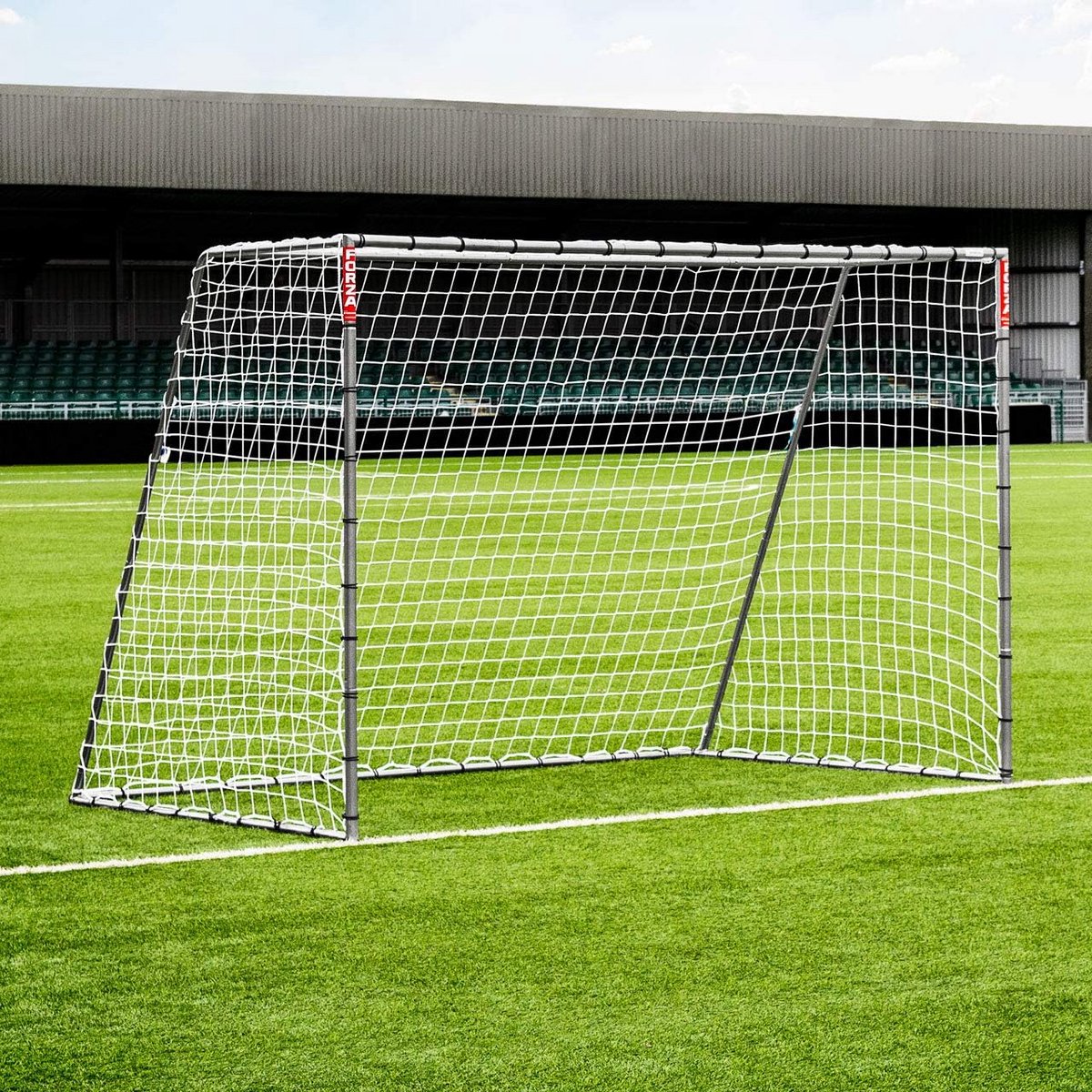 Draagbare Stalen Voetbaldoelen - Robuust & Alle Weertypes | Verschillende Maten