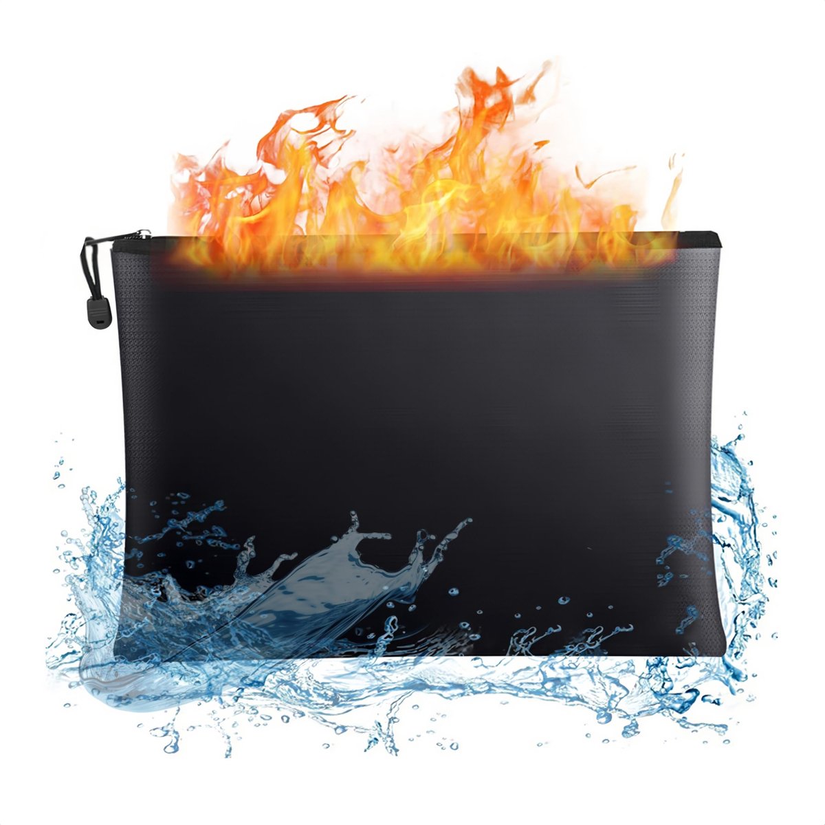 IMPERATORIS® Brandwerende Documententas - Geld en Documenten Organizer - Waterdicht en Vuurvast - Veiligheidstas met Rits - 1 Stuk