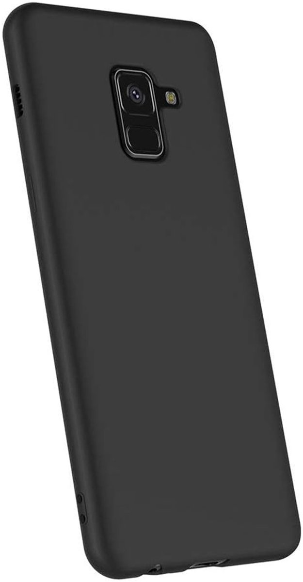 MYWAY, Hoesje Geschikt voor Samsung Galaxy A8 2018 TPU POLYGAB, Zwart