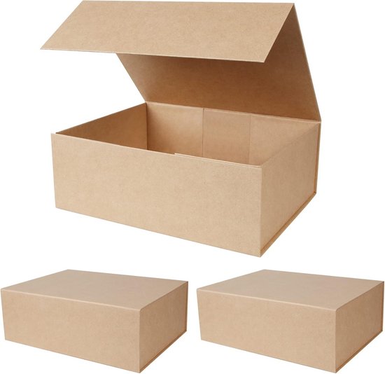 BENECREAT 36 Bruine Kraftdoosjes Met Venster – 7,5x7,5x3 Cm – Voor Snoep, Koekjes En Desserts 3 miniatura