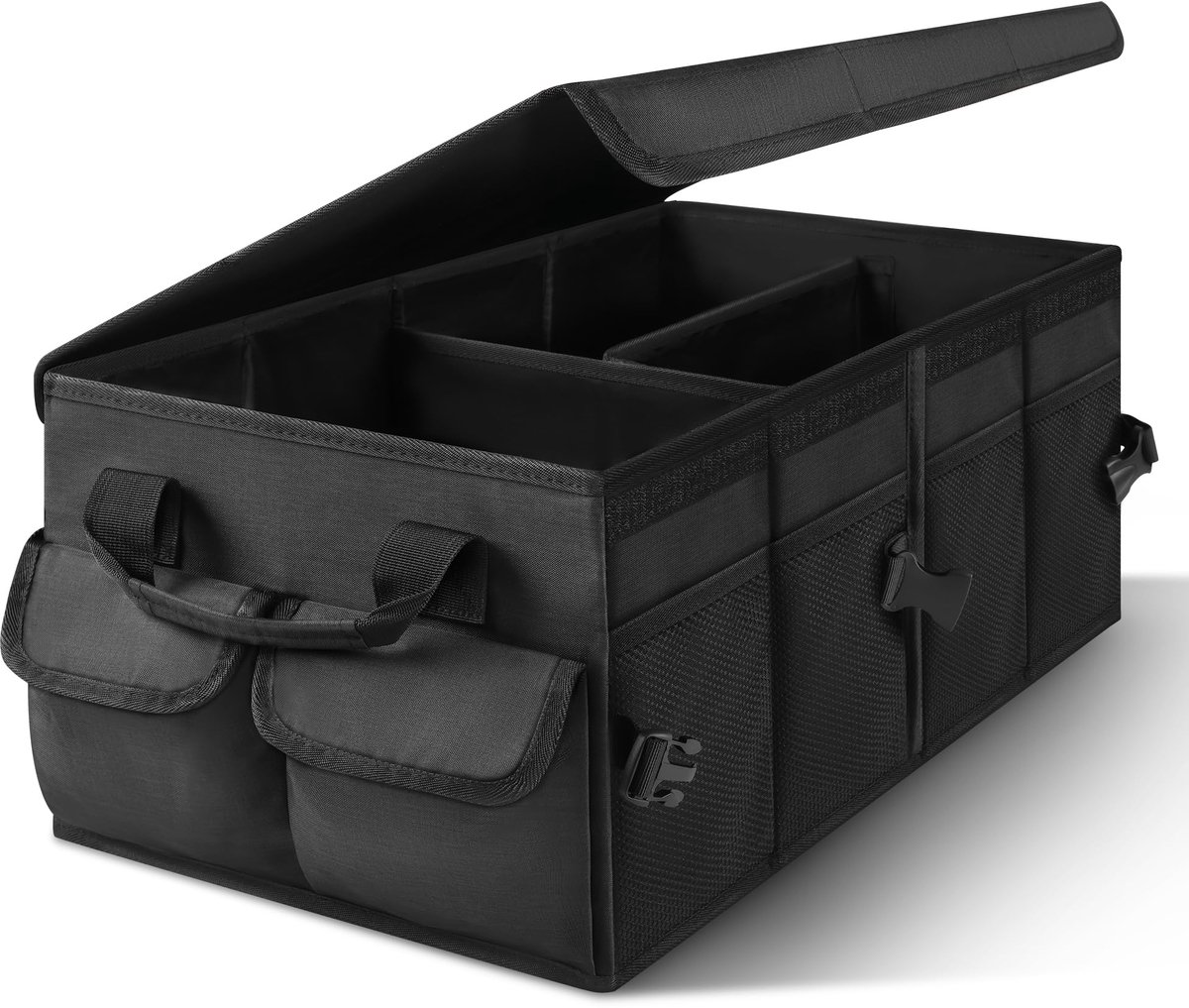 IMPERATORIS® Kofferbak Organizer - Auto Opbergtas - Opvouwbare Tas voor Boodschappen en Gereedschap - Anti-slip Bodem - Veel Opbergruimte - 1 Stuk - Zwart - 32 x 45 x 24 cm