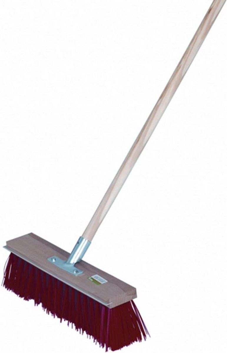 Metalen garde met siliconen krasrand en lange steel, 40 cm